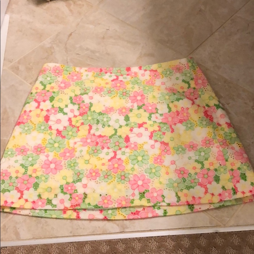 lilly pulitzer eyelet skirt